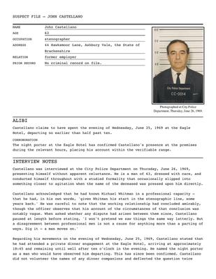 Suspect file — Castellano