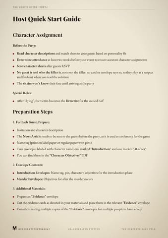 Host quick start guide — sample from another game