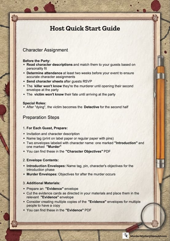 Preview of host guide