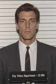 AI-generated police mugshot of a fictional suspect from Neon Over Sunset Pier