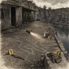 AI-generated crime scene photograph from Homecoming, 1991