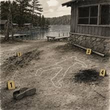 AI-generated crime scene photograph from Closing Night, 1996
