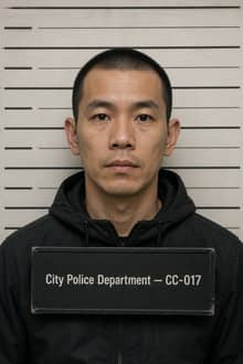 AI-generated police mugshot of a fictional suspect from Open House, 2022