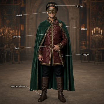 Medieval Masquerade outfit guide inspiration (AI-generated)
