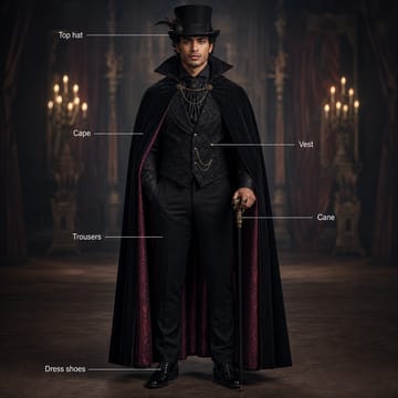Trick or Treachery outfit guide inspiration (AI-generated)