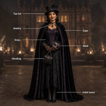 Trick or Treachery outfit guide inspiration (AI-generated)