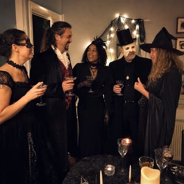 Trick or Treachery guests in costume inspiration (AI-generated)