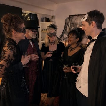 Trick or Treachery guests in costume inspiration (AI-generated)
