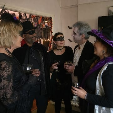 Trick or Treachery guests in costume inspiration (AI-generated)