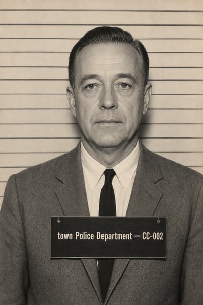 Charles Garrity — AI-generated mugshot of a fictional suspect