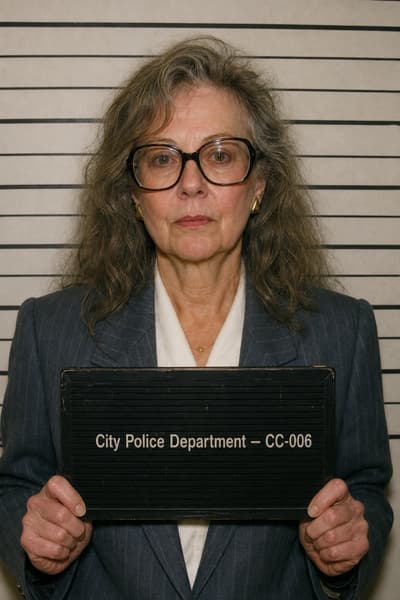 Amanda Caldwell — AI-generated mugshot of a fictional suspect