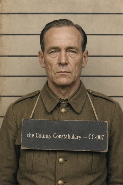 Leonard Ravenscroft — AI-generated mugshot of a fictional suspect