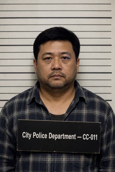 Daniel Nguyen — AI-generated mugshot of a fictional suspect