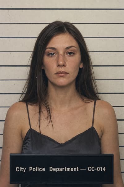 Jennifer Caldwell — AI-generated mugshot of a fictional suspect