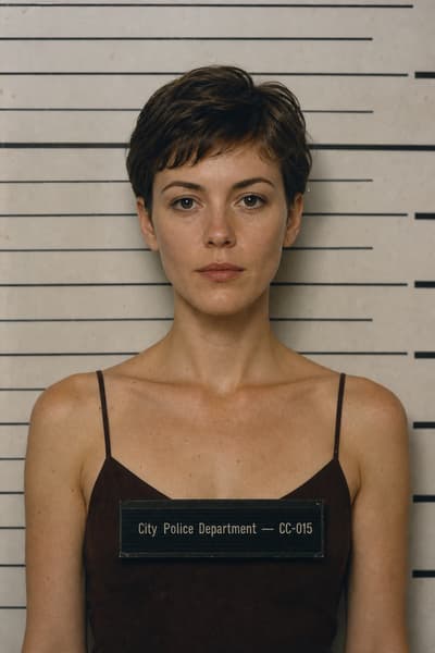 Jessica Hensley — AI-generated mugshot of a fictional suspect