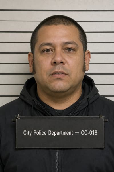 Noah Reyes — AI-generated mugshot of a fictional suspect