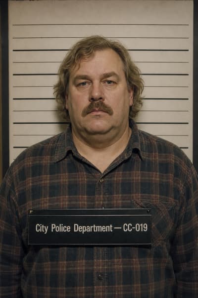 Andrew Novak — AI-generated mugshot of a fictional suspect
