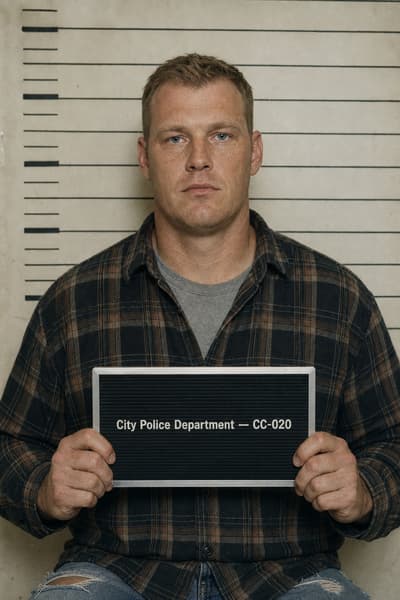 Nicholas Hensley — AI-generated mugshot of a fictional suspect