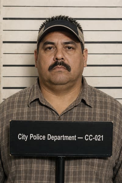 Michael Ramirez — AI-generated mugshot of a fictional suspect