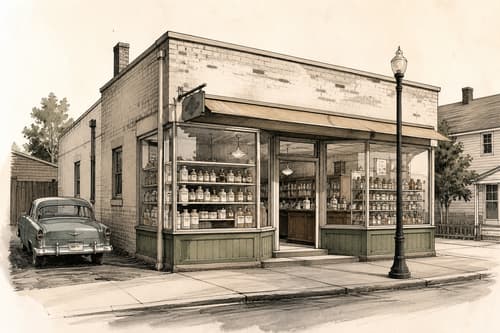 Location plate — The Soda Fountain Affair
