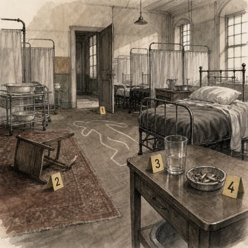 Crime-scene plate — The Bonesaw Vespers