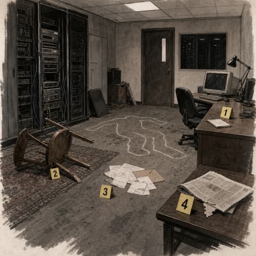 Crime-scene plate — Cold Boot