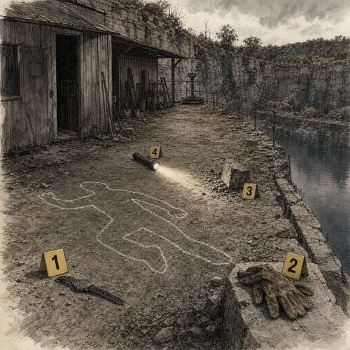 Crime-scene plate — Homecoming, 1991
