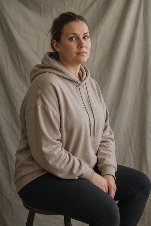 Lauren Whitcombe — AI-generated portrait of a fictional victim