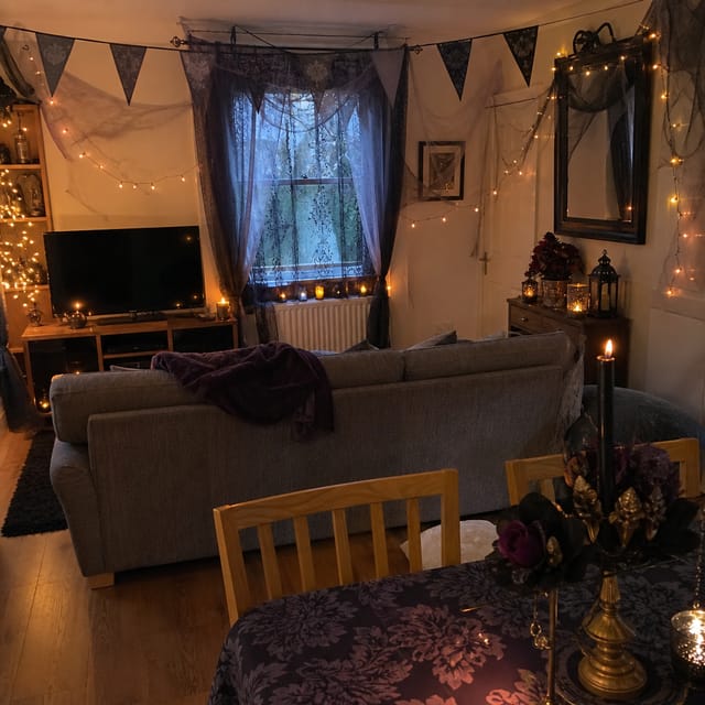 Trick or Treachery table and decor inspiration (AI-generated)