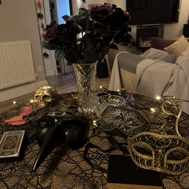 Trick or Treachery table and decor inspiration (AI-generated)