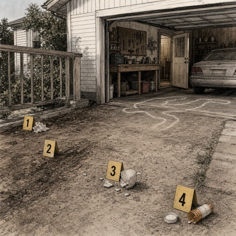 Crime-scene plate — Cold Open, 2003